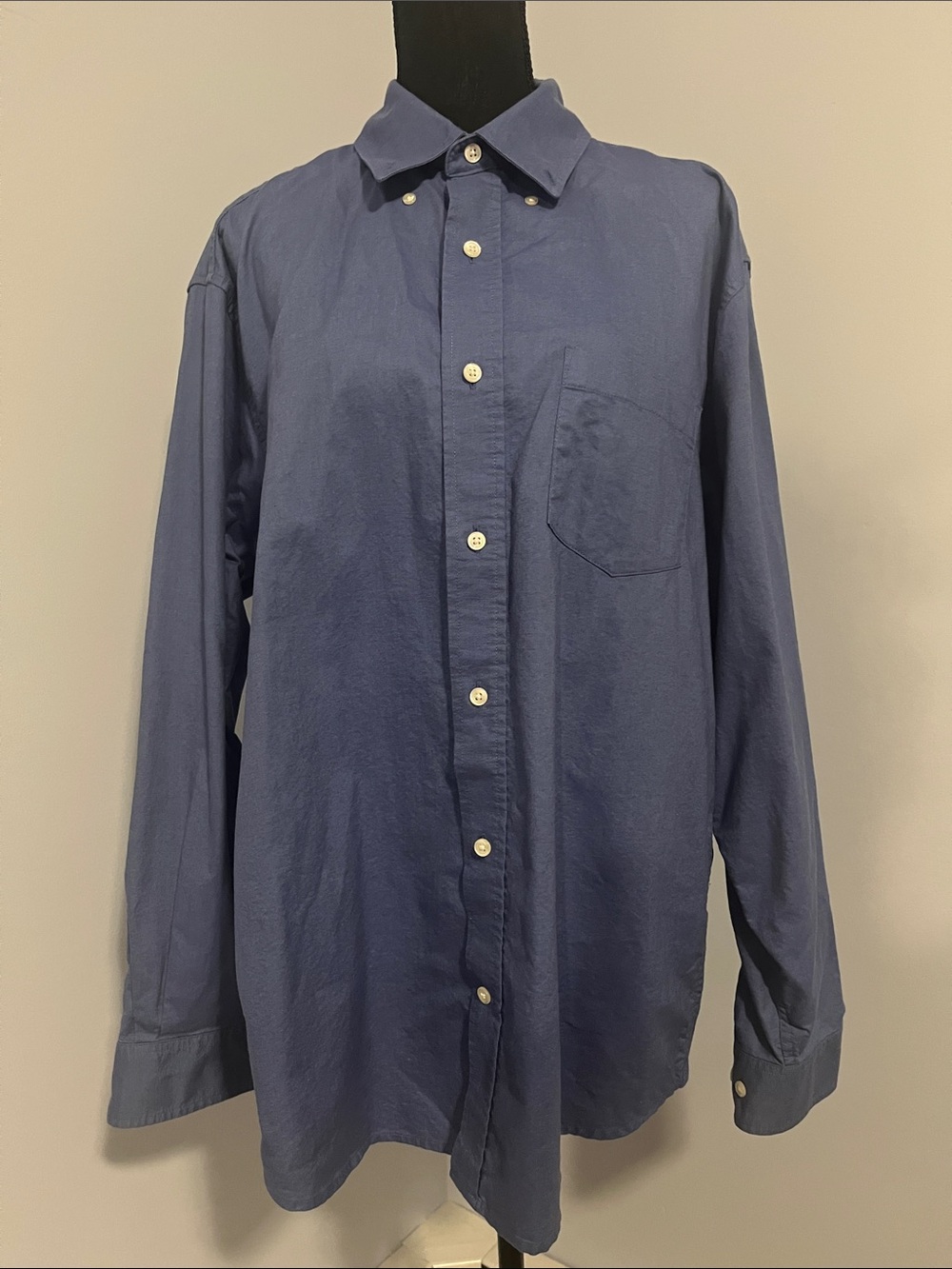 Old Navy Blue Casual Button-Down Shirt with Chest Pocket